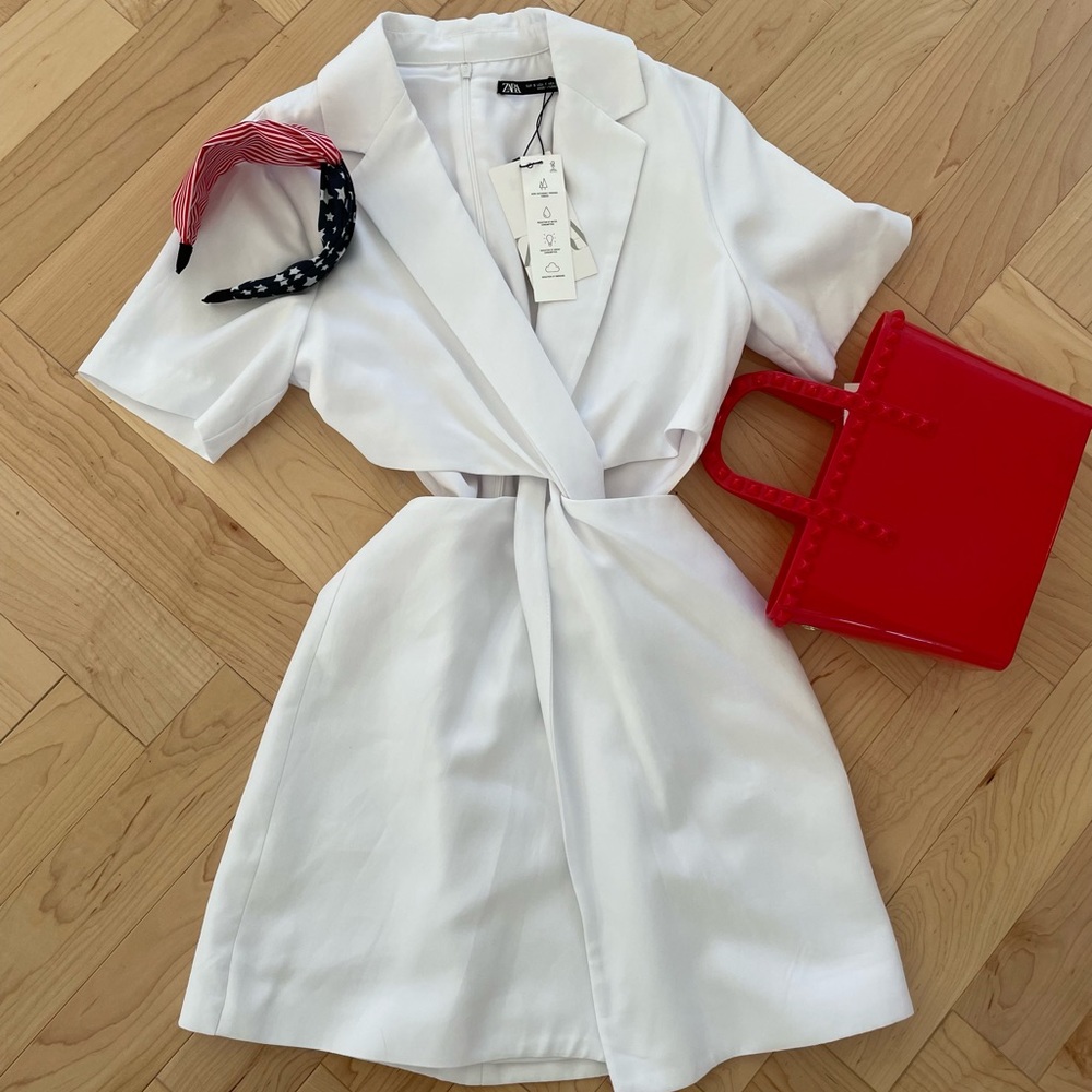 White Zara dress